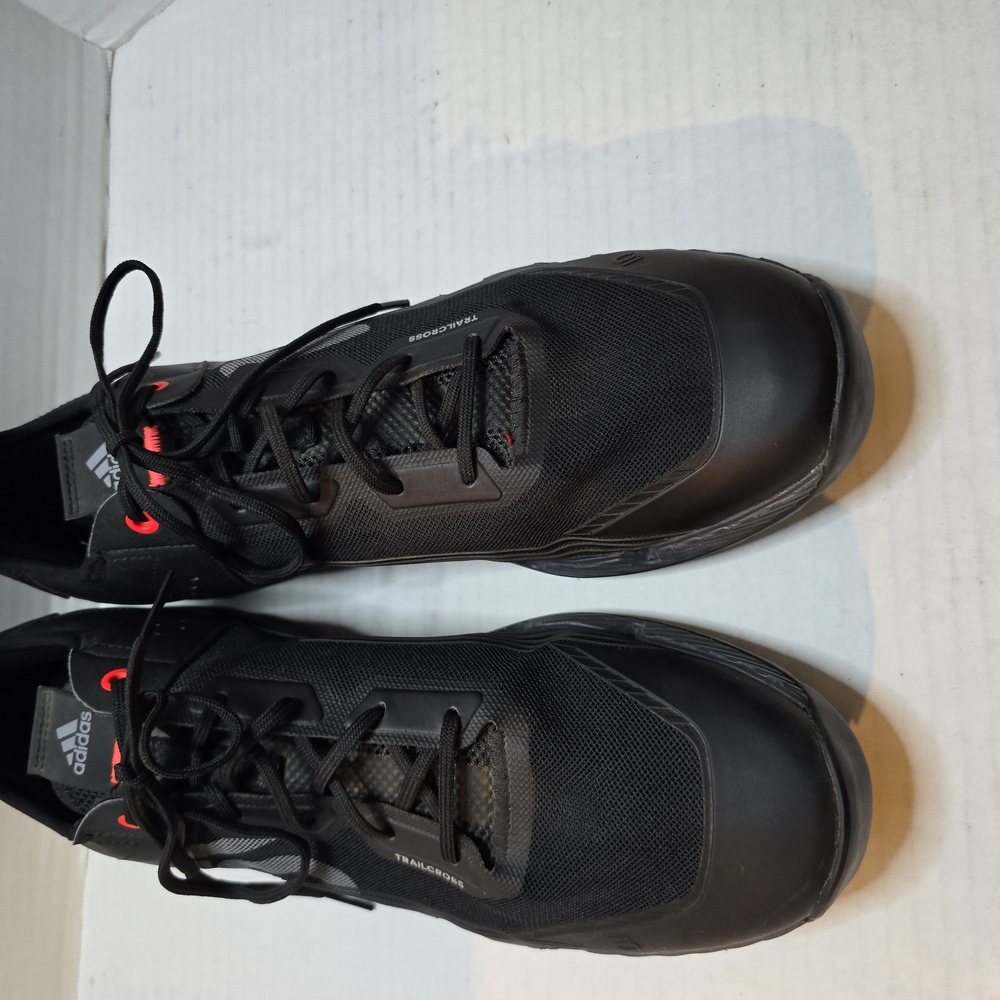 adidas Black Athletic Shoes with Rounded Toe Box and Light Gum Sole